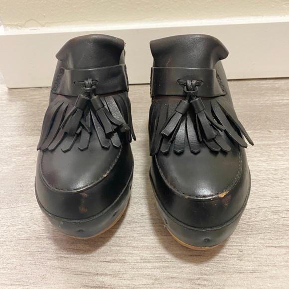 Junya Watanabe Size M / 7.5 Women’s Black Clogs Made in Japan. - Picture 6 of 11